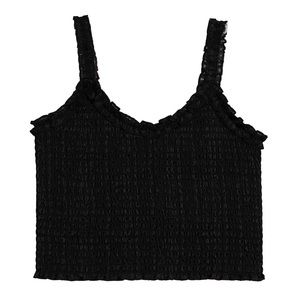 Katie J NYC Shari Lurex Tank Youth XL Extra Large Black Barely Worn